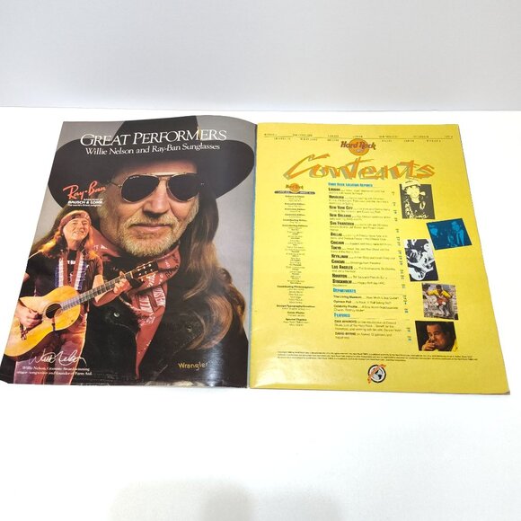 Hard Rock Cafe Magazine Featuring Dan Aykroyd As Elwood Blues 1980s Memorabilia - Picture 2 of 8